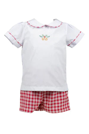 Golden Belle Christmas Short Set - Breckenridge Baby