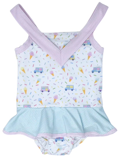 Nora Swimsuit - Ice Cream (Sunkissed) - Breckenridge Baby