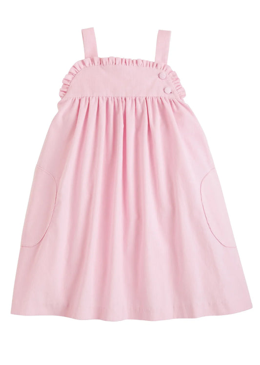Ruffled Jumper - Light Pink Corduroy - Breckenridge Baby