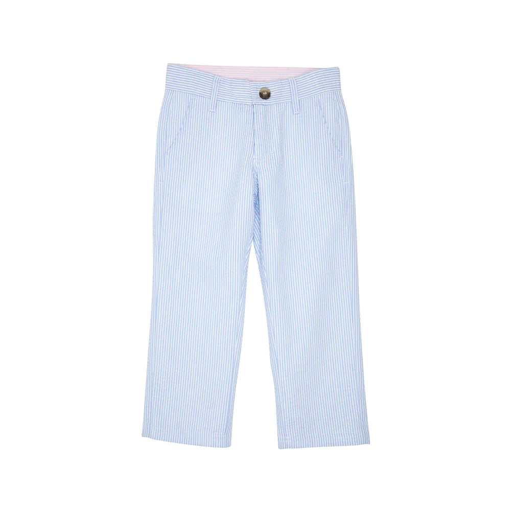 Prep School Pants - Breakers Blue Seersucker/Breakers Blue - Breckenridge Baby