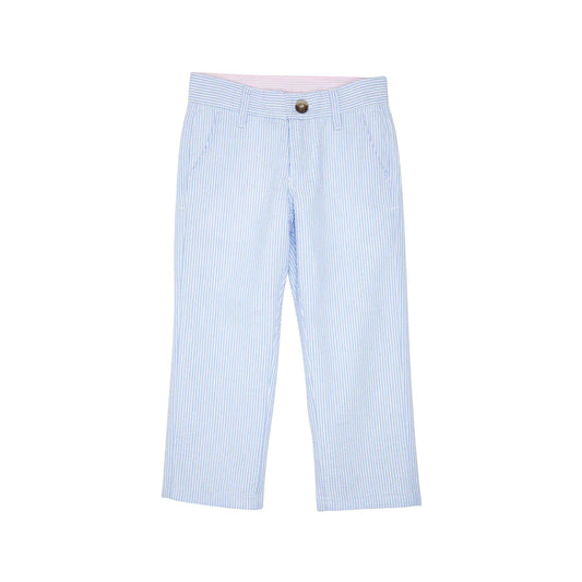 Prep School Pants - Breakers Blue Seersucker/Breakers Blue - Breckenridge Baby