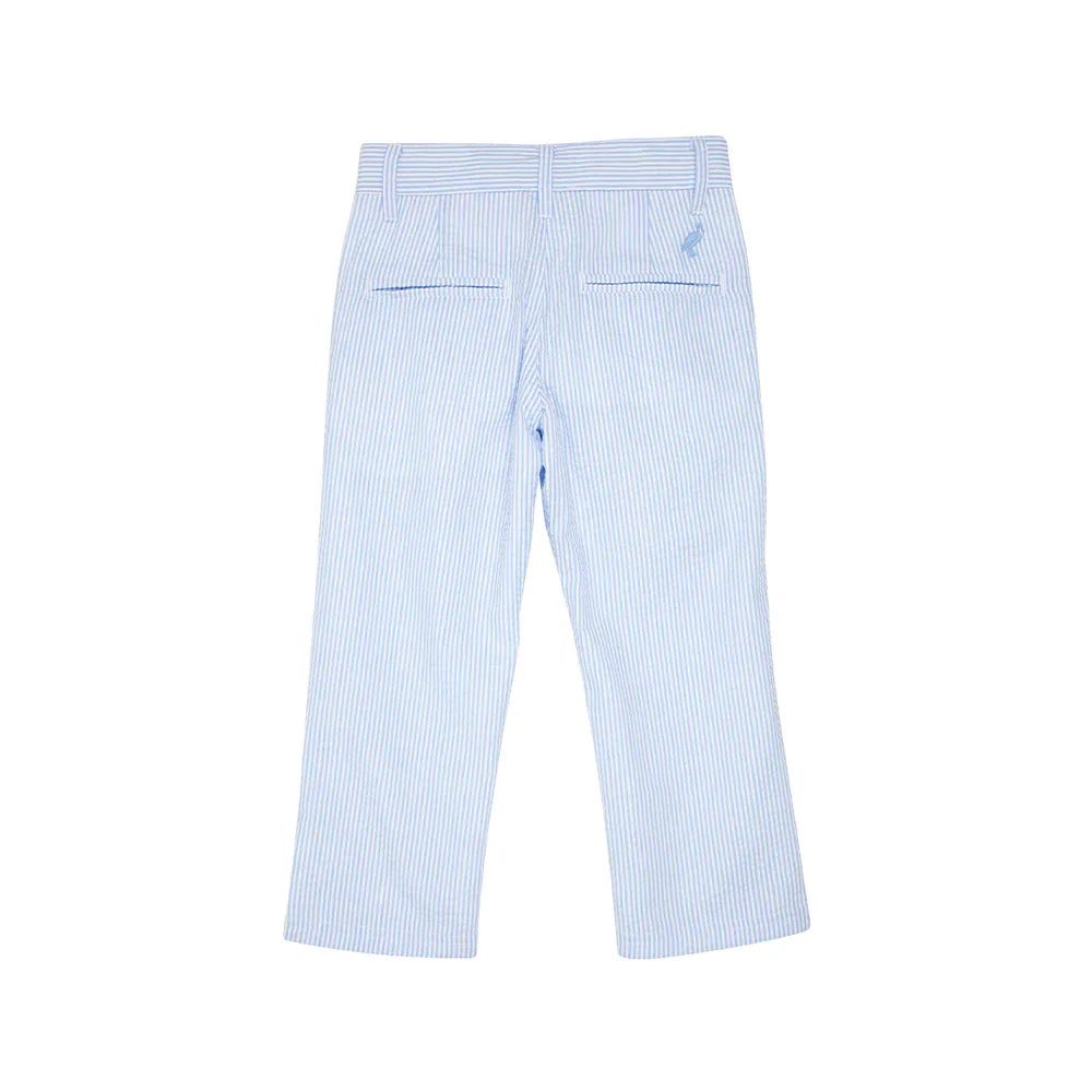 Prep School Pants - Breakers Blue Seersucker/Breakers Blue - Breckenridge Baby