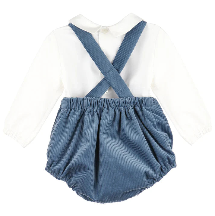 Blue Patrick Plush Cord Overall - Breckenridge Baby
