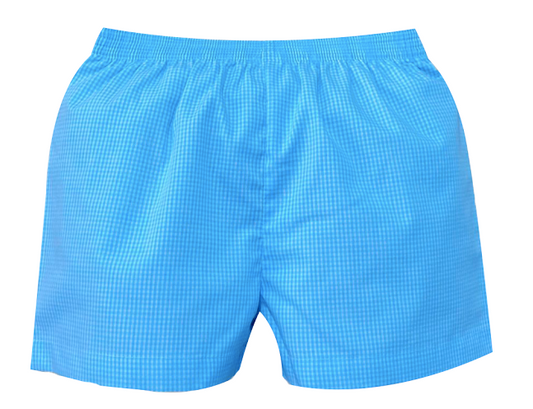 Seafoam Gingham Bennett Short - Breckenridge Baby