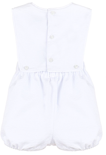 Sip & See Boy Overall - White - Breckenridge Baby