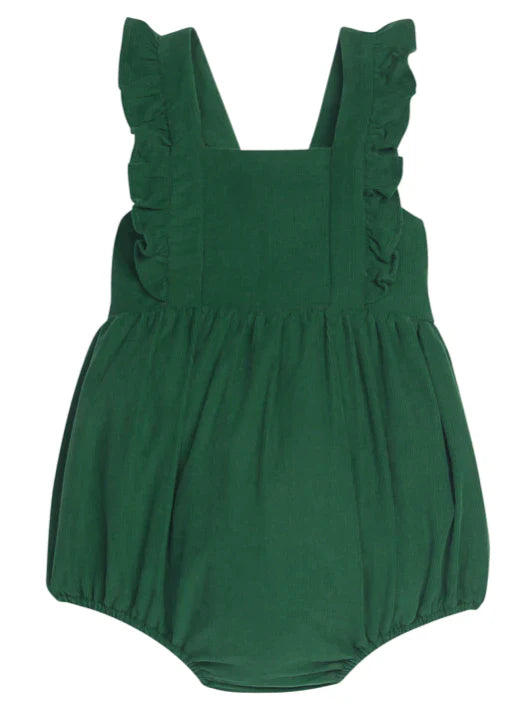 Junie Bubble - Hunter Green Corduroy - Breckenridge Baby