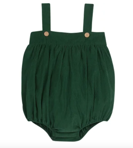 Saratoga Bubble - Hunter Green Corduroy - Breckenridge Baby