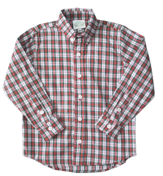 Brooks Button Down Shirt, Pineville Plaid - Breckenridge Baby