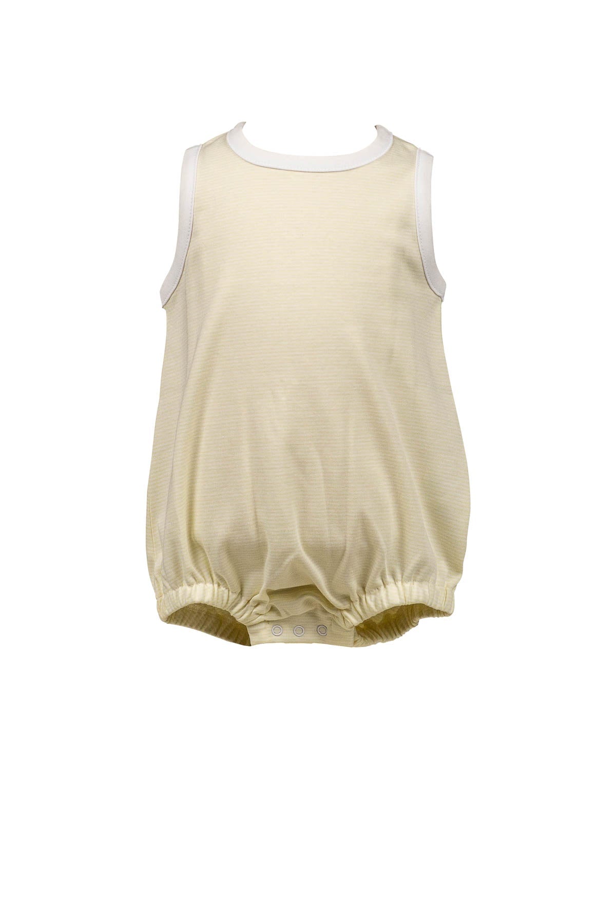 Pima Simple Boy Bubble - Light Yellow Stripe - Breckenridge Baby