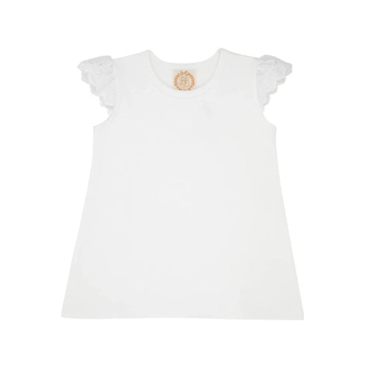 Sleeveless Polly Play Shirt - Worth Ave White - Breckenridge Baby
