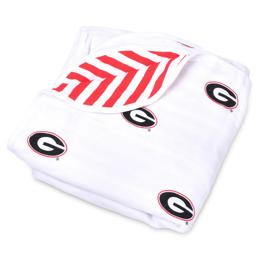 University of Georgia Four Layer Muslin Blanket - Breckenridge Baby