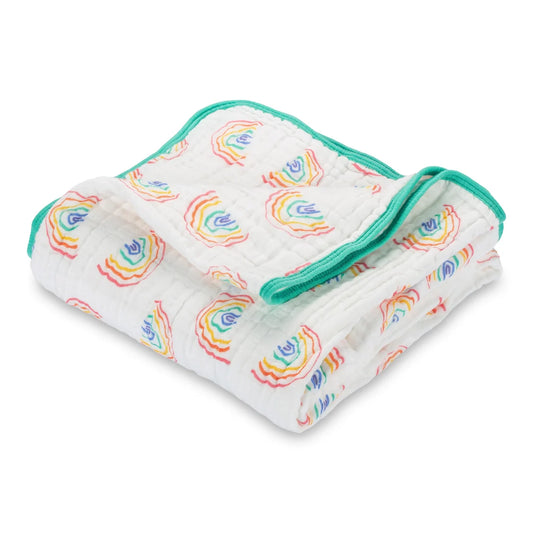 Somewhere Over the Rainbow Baby Toddler Muslin Quilt - Breckenridge Baby