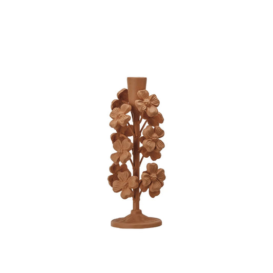 Cast Iron Flower Holder Apricot