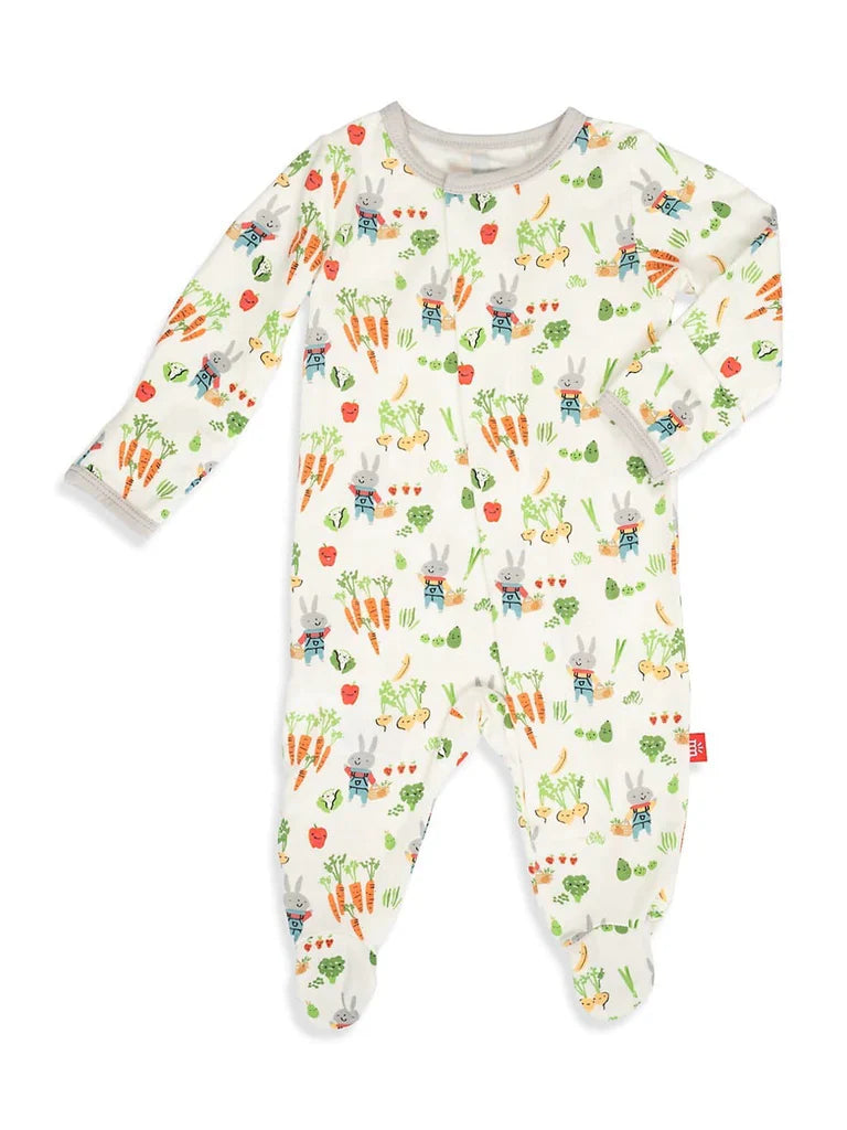 Don't Worry Be Hoppy Modal Magnetic Me Footie - Breckenridge Baby