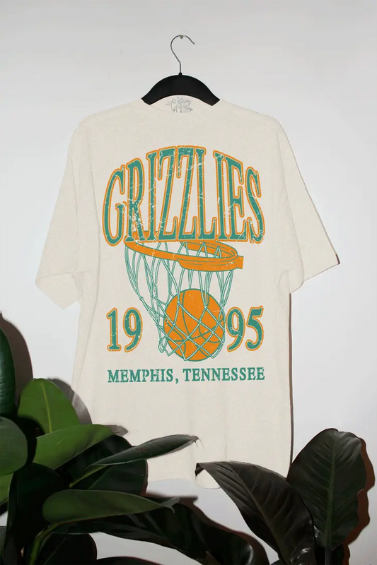 Vintage 90s Grizzlies Oversized Tshirt | Memphis Basketball