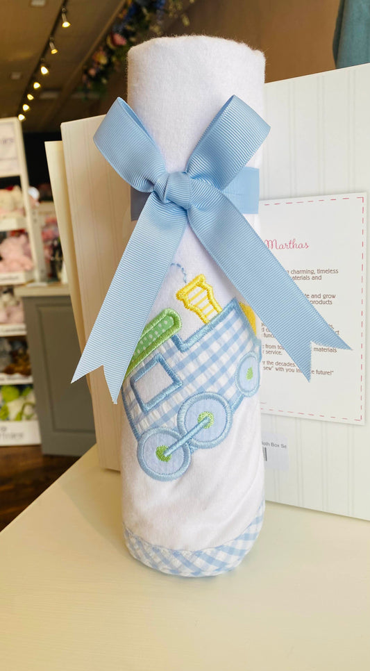 Train Swaddle Blanket - Breckenridge Baby