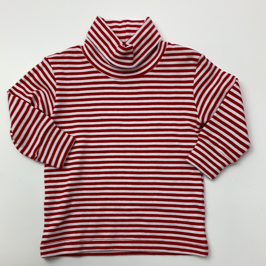 Red/White Stripe Turtleneck - Breckenridge Baby