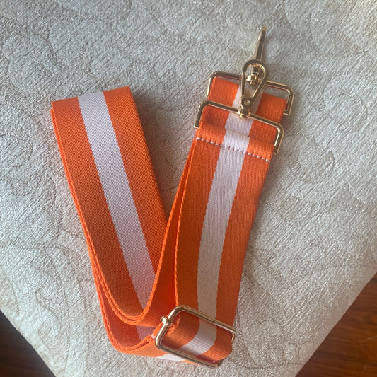 Orange Gameday Stripe Bag Strap
