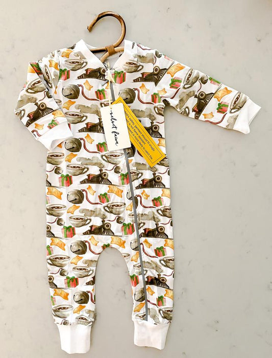 Train Zipper Jammies - Breckenridge Baby