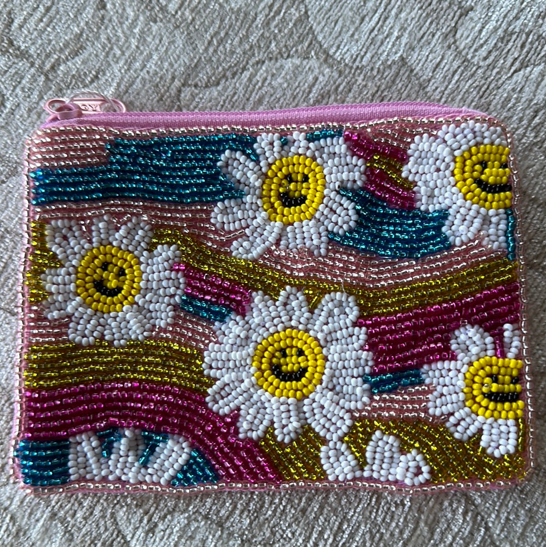 Smile Daisies Coin Pouch