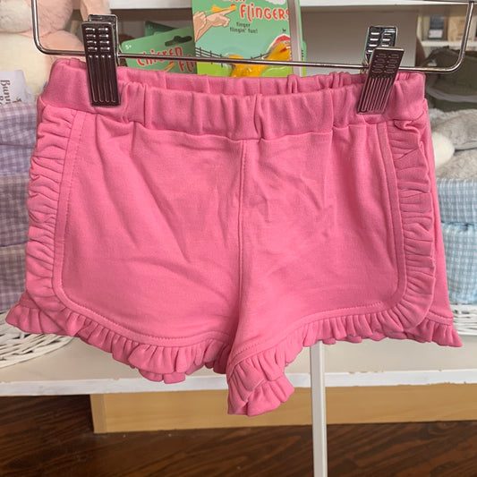 Light Bubblegum Ruffle Trim Shorts - Breckenridge Baby