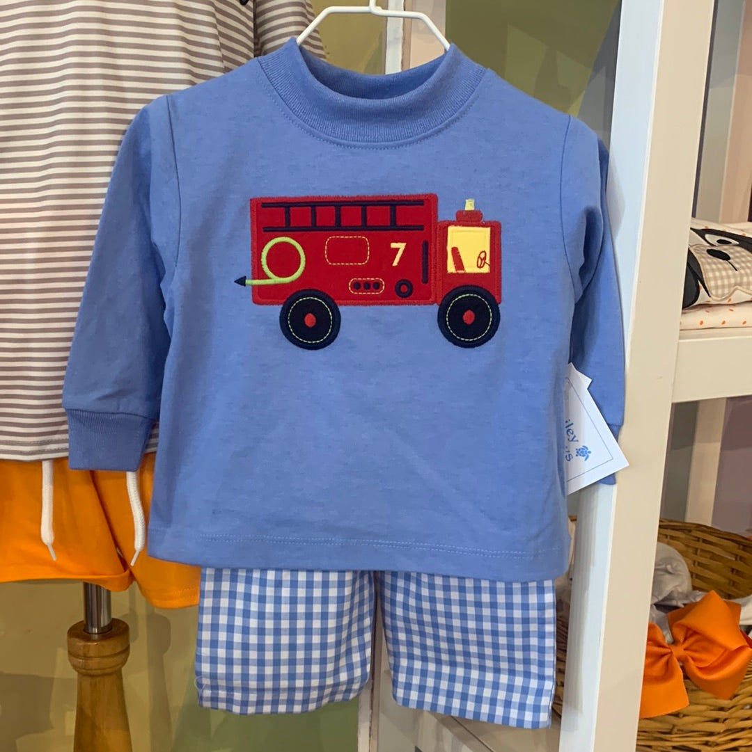 Firetruck Boys Pant Set - Breckenridge Baby