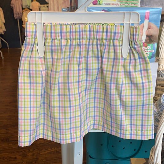 Easter Plaid Boy Short - Breckenridge Baby