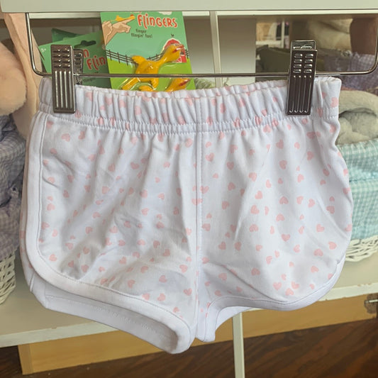 Pink Heart Athletic Shorts - Breckenridge Baby