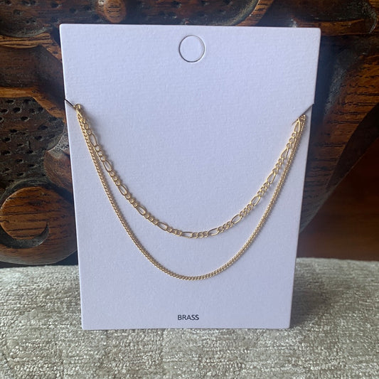 Gold Simple Chain Layer Necklace