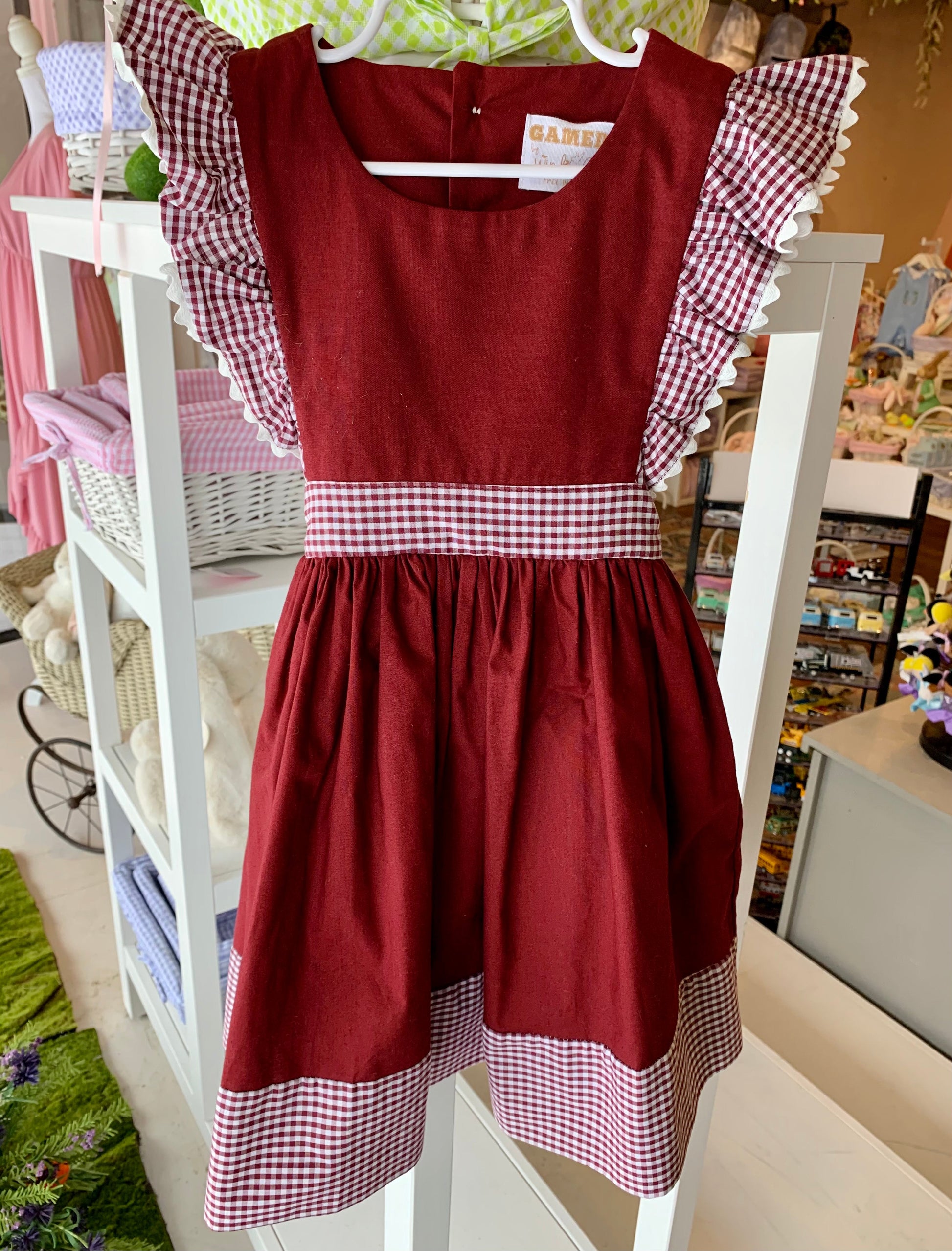 Penny Dress - Maroon - Breckenridge Baby