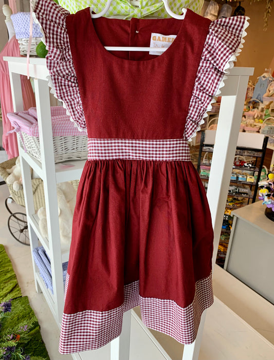 Penny Dress - Maroon - Breckenridge Baby