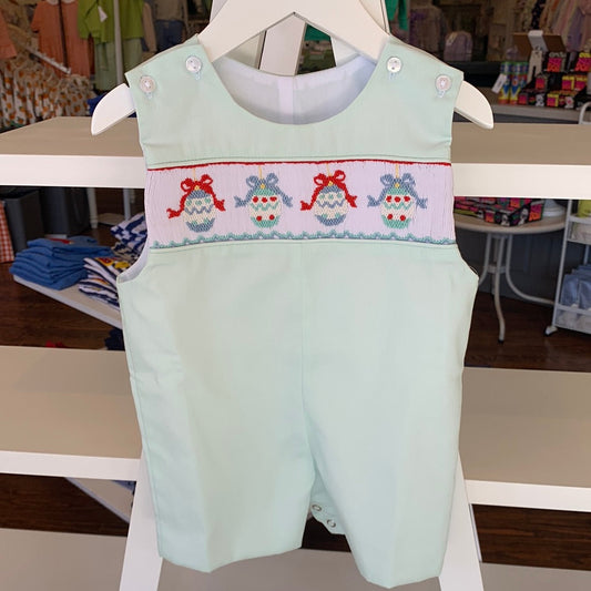 Pete Ornament Smocked Shortall - Breckenridge Baby