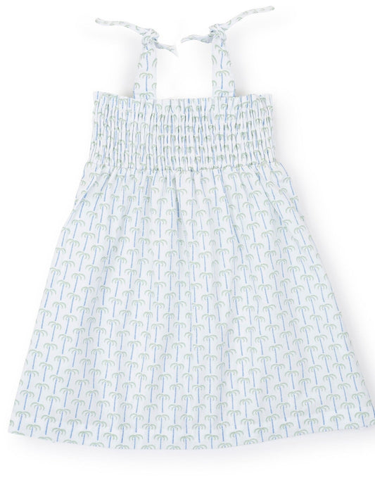 Betsy Dress - Pacific Palms Blue - Breckenridge Baby