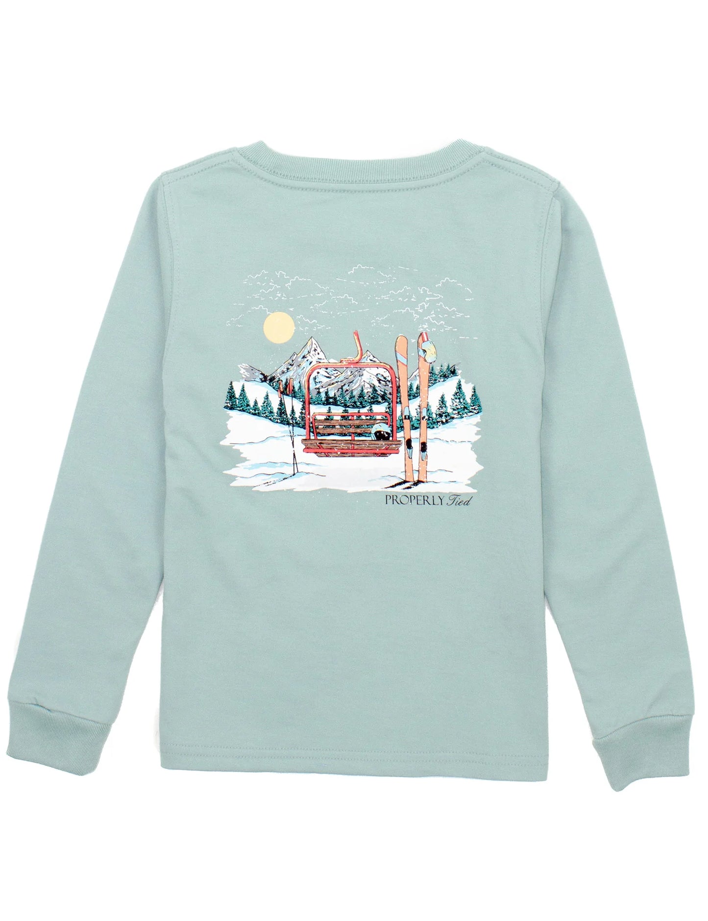 Boys Ski Lift LS Marine Mist