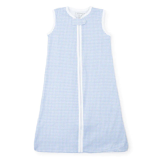 Wearable Blanket - Light Blue Box Plaid - Breckenridge Baby
