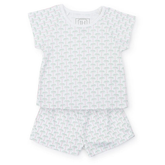 Emery Short Set - Pacific Palms Pink - Breckenridge Baby