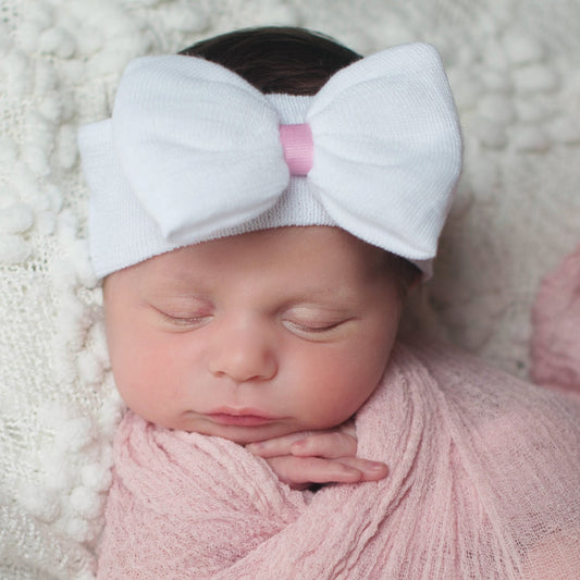 ilybean Nursery Newborn Girl White Headband - Breckenridge Baby