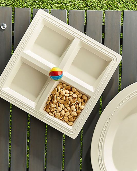 Melamine Square Sectioned Server