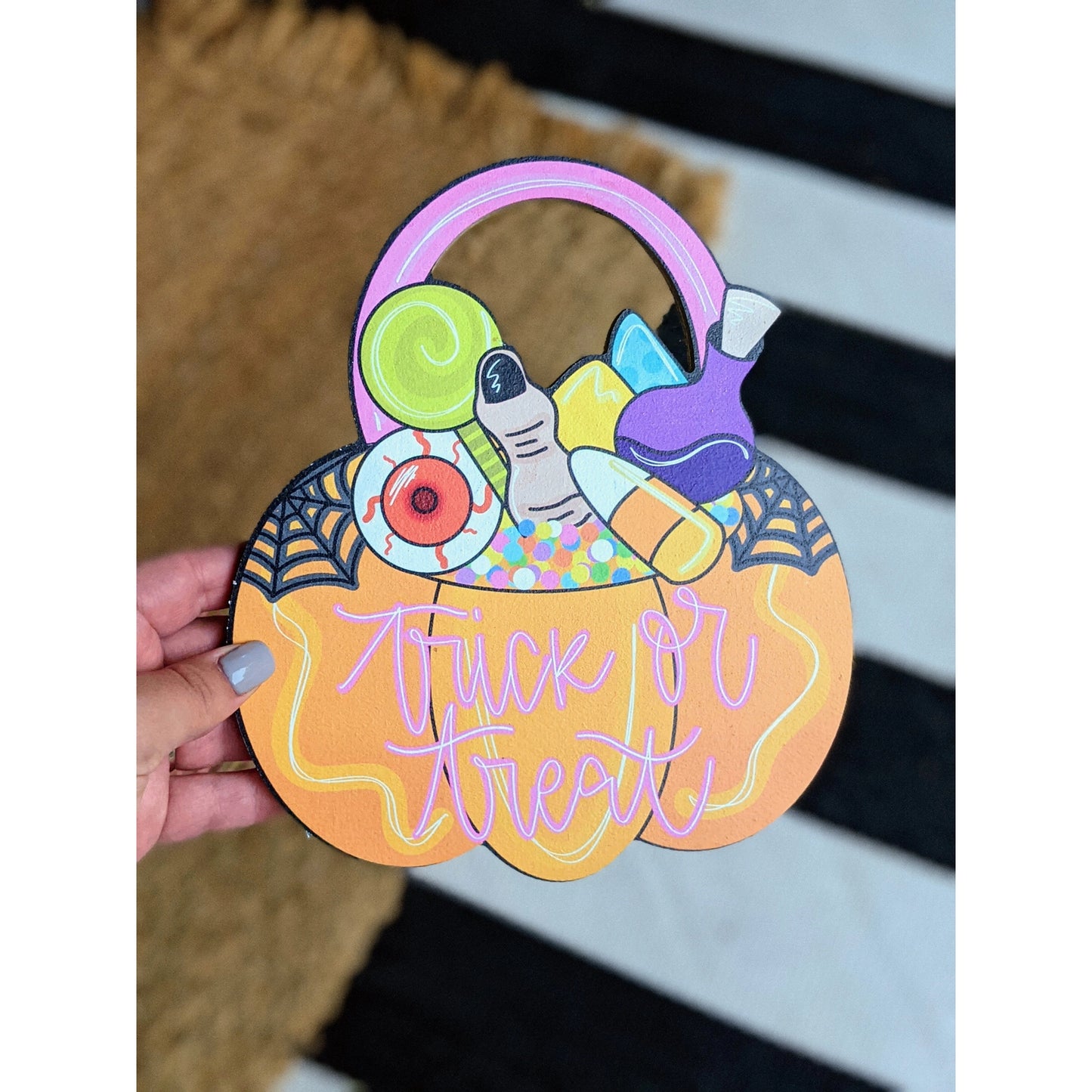 Trick or Treat Pumpkin Printed Attachment