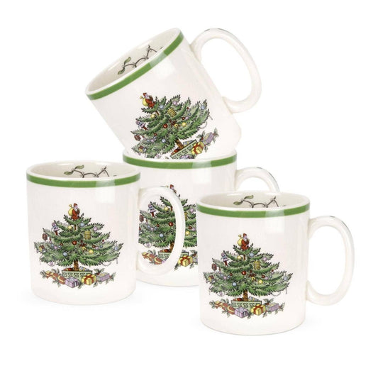 Spode Christmas Tree Mug-Set of 4