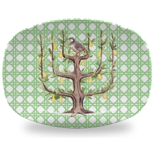 HeatSafe™ Dinnerware - Partridge In A Pear Tree (Christmas) Platter