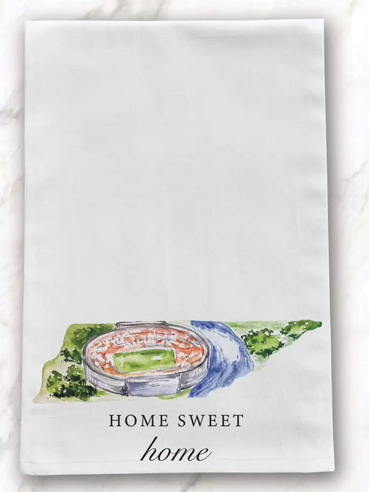 Tennessee Home Sweet Home Football Tea Towel
