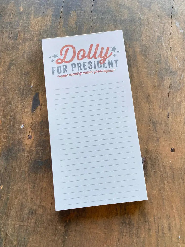 Dolly For President Notepad