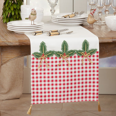 Buffalo Plaid Holly Runner