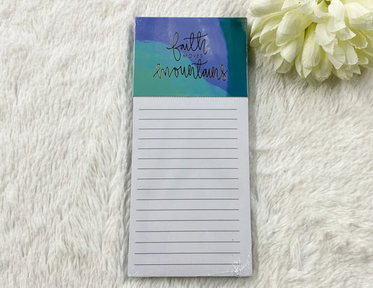Magnetic Notepad - Faith Moves Mountains