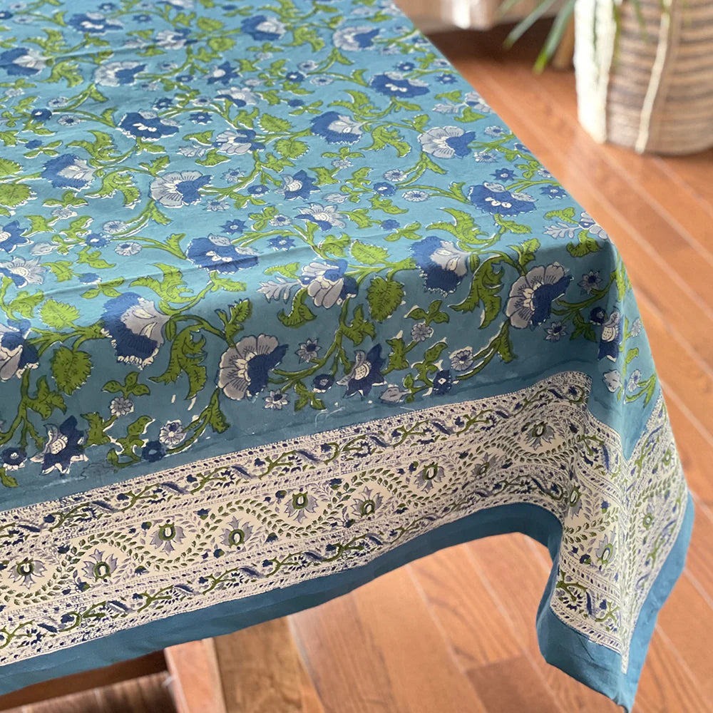 Priya Blue Tablecloth