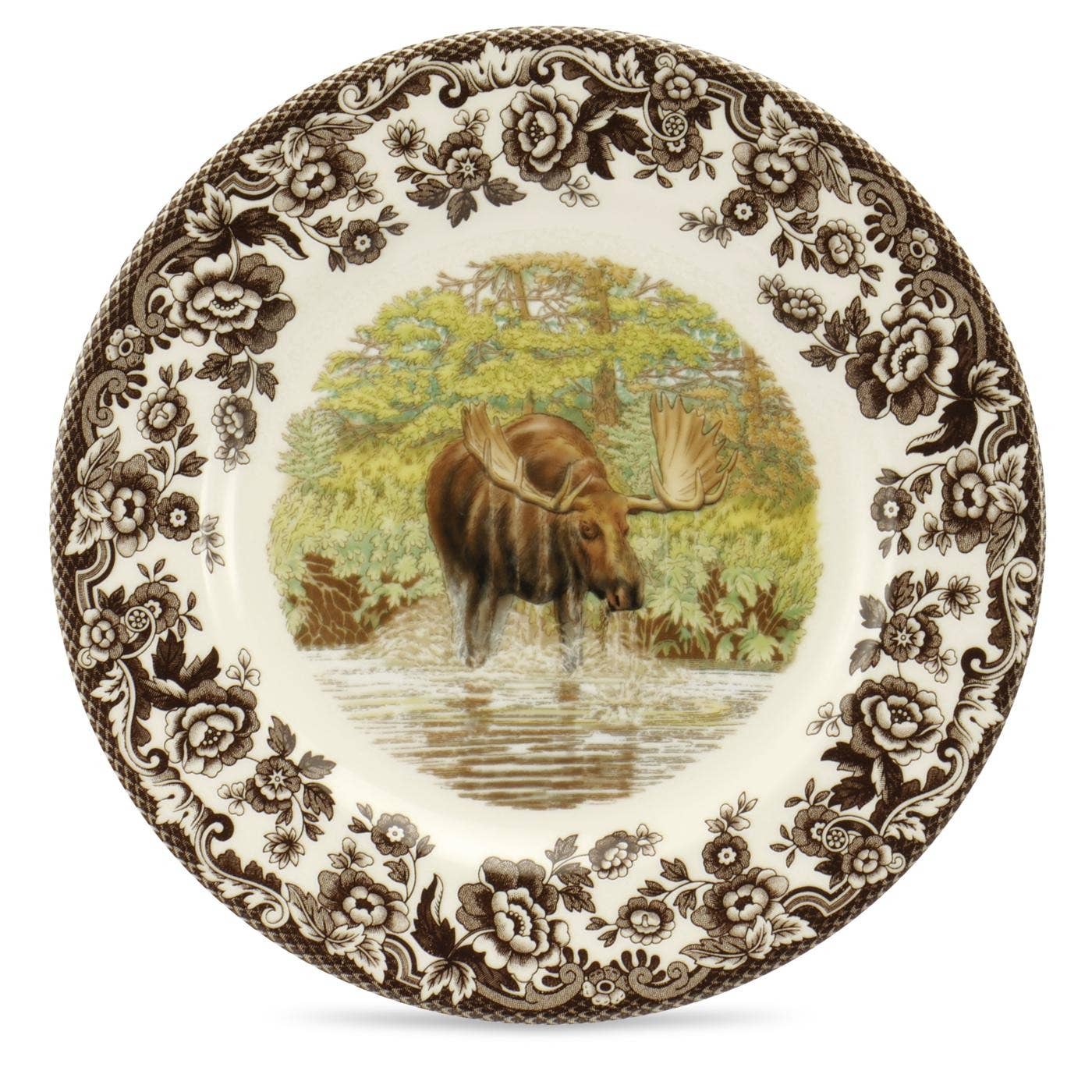 Spode Woodland Salad Plate 8 inch (Moose)