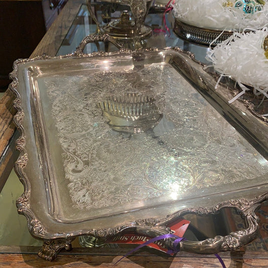 LG. SP HANDLE/FOOTED TRAY