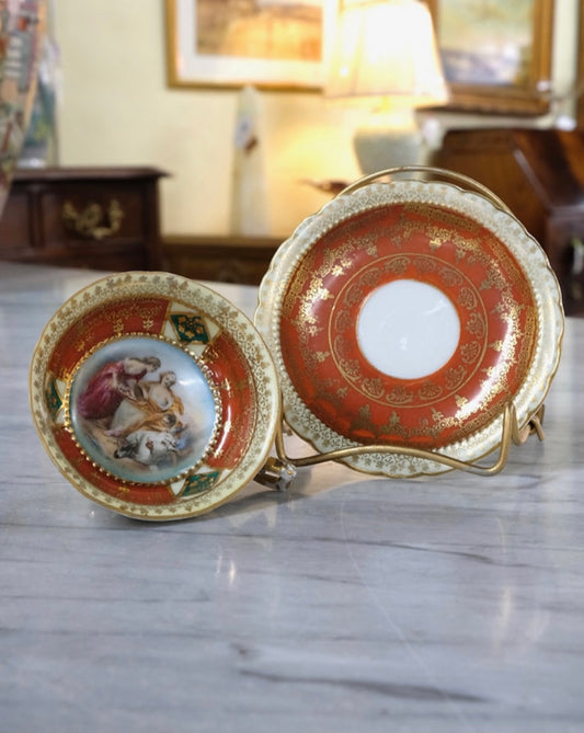 SM. ANTIQUE CUP & SAUCER