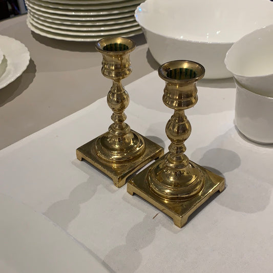 Small Brass Candlesticks